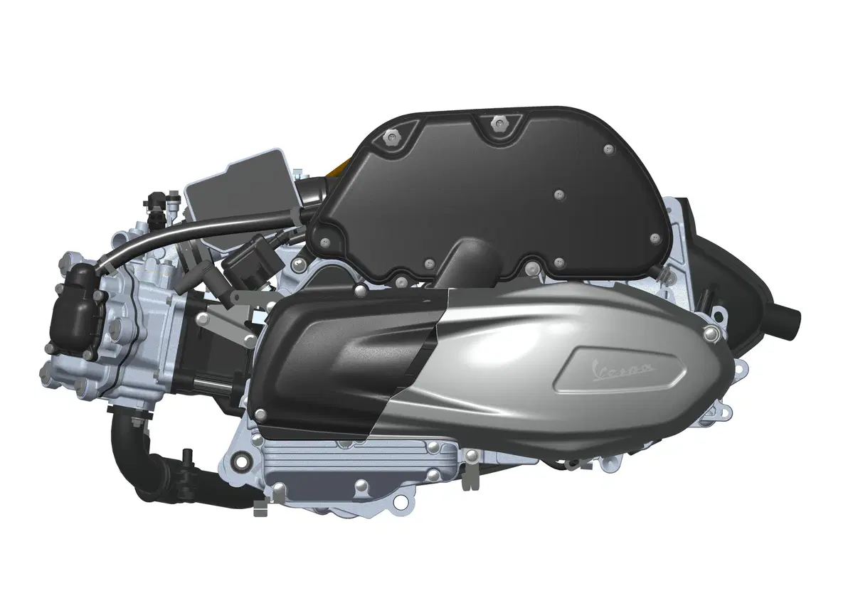 Piaggio Vespa GTS 300 HPE. Tipa da spiaggia