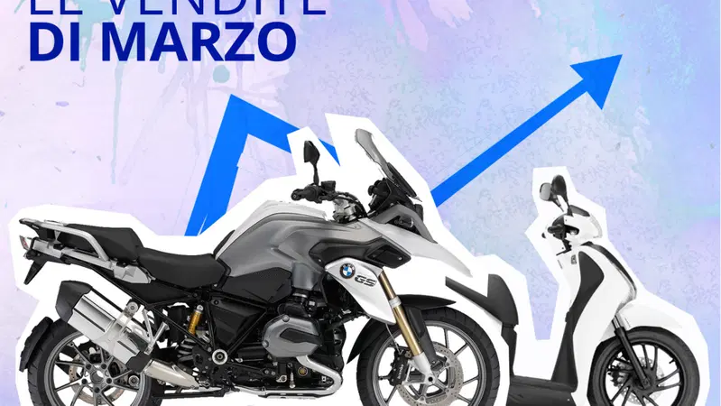 Mercato a marzo: moto a +20%. Le Top 100