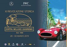 XI^ Rievocazione Coppa Milano Sanremo: 70 auto classiche (+4 moto) in strada, pista e passerella d’onore