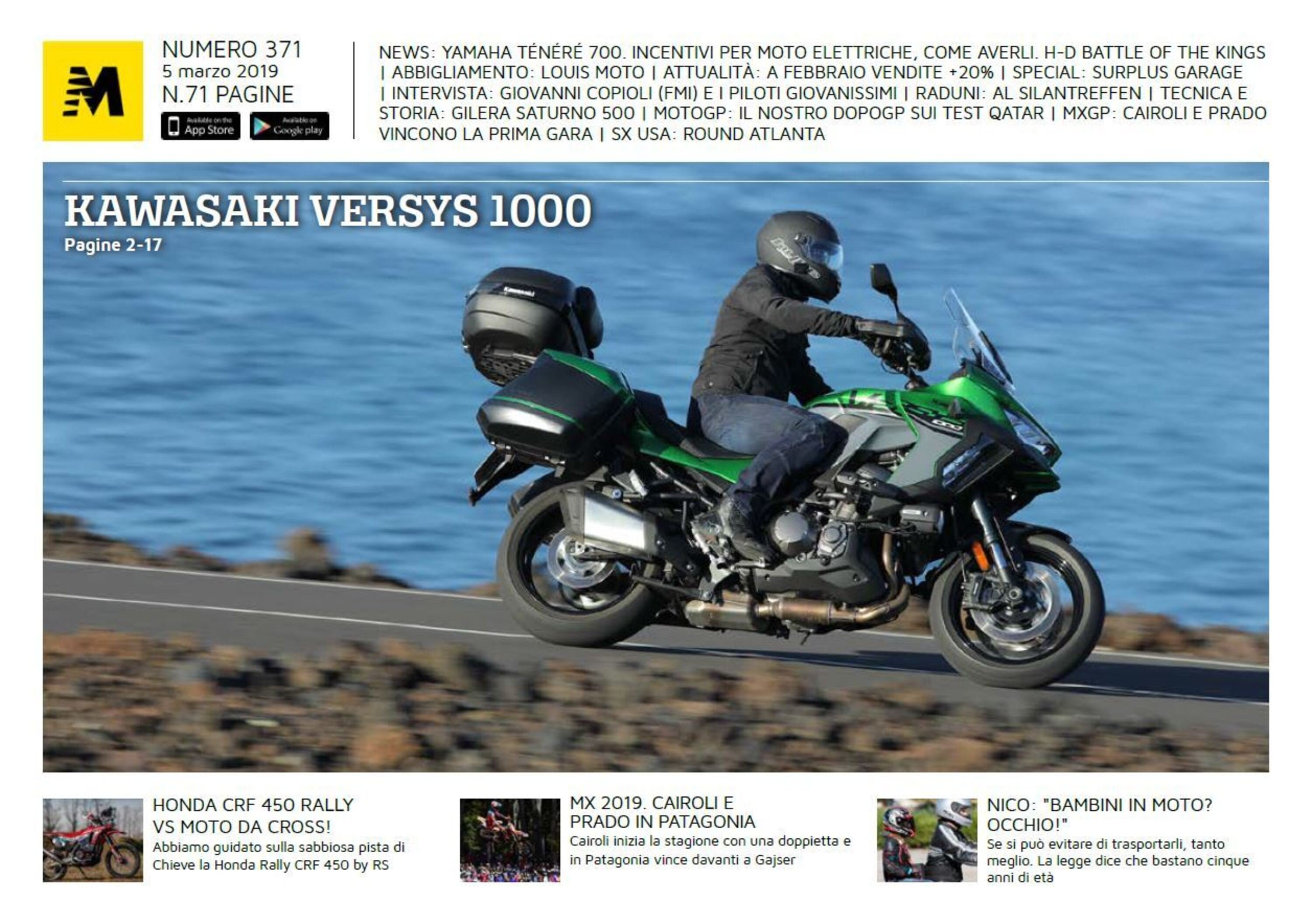 Magazine n&deg; 371, scarica e leggi il meglio di Moto.it 