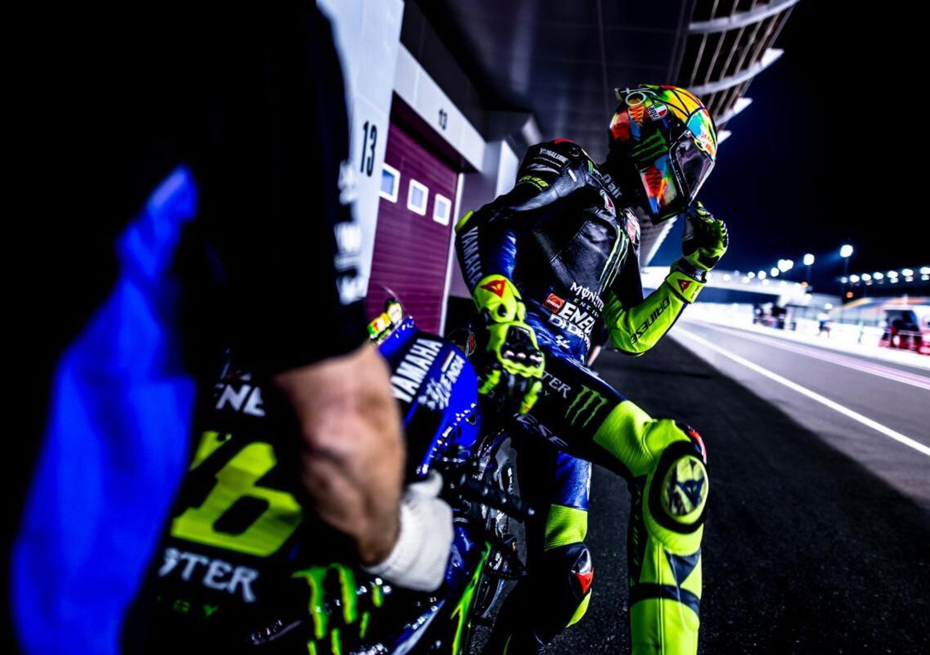 MotoGP 2019. Rossi in testa nelle FP1 in Qatar