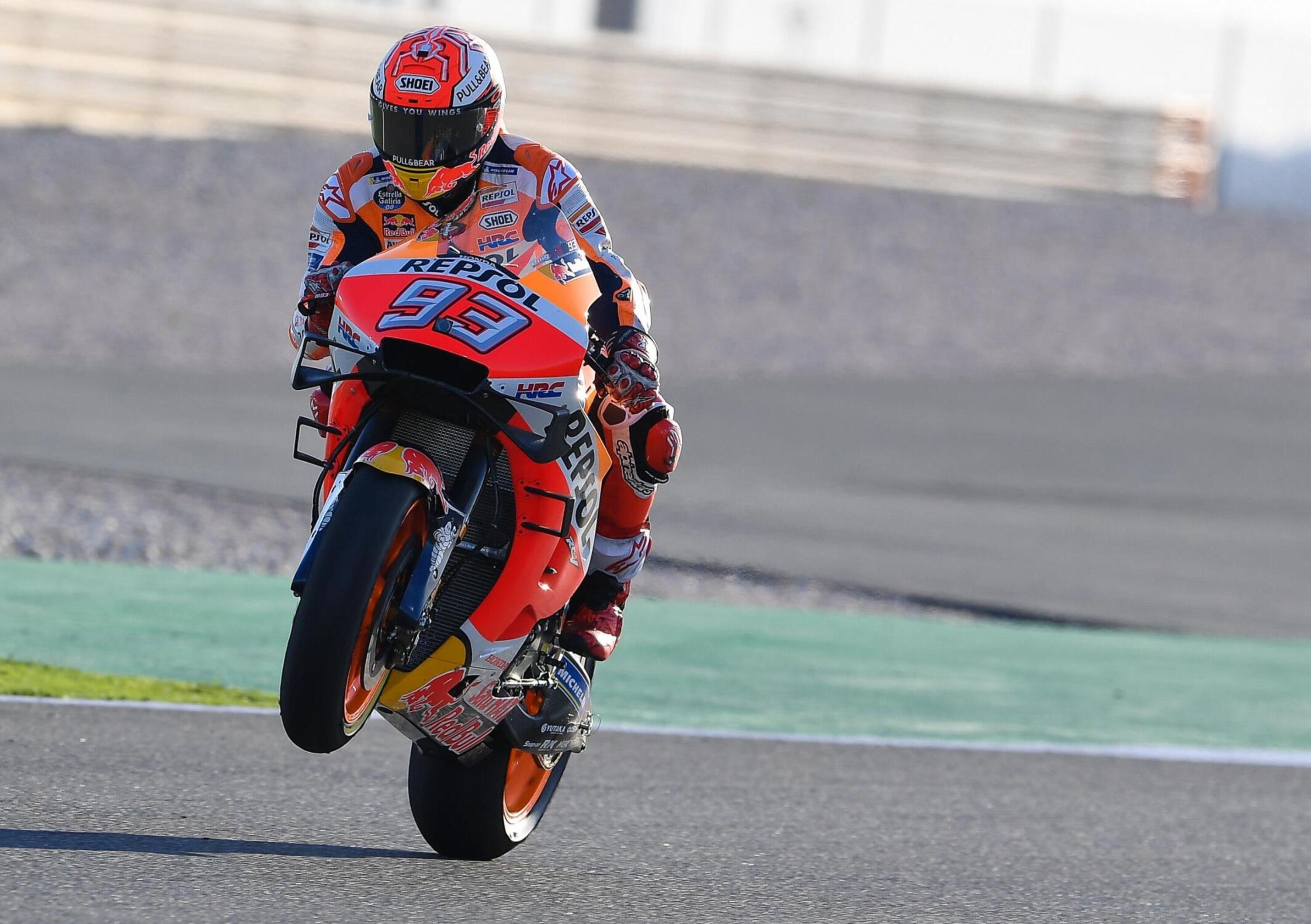 MotoGP 2019. Marquez si aggiudica le FP2 in Qatar