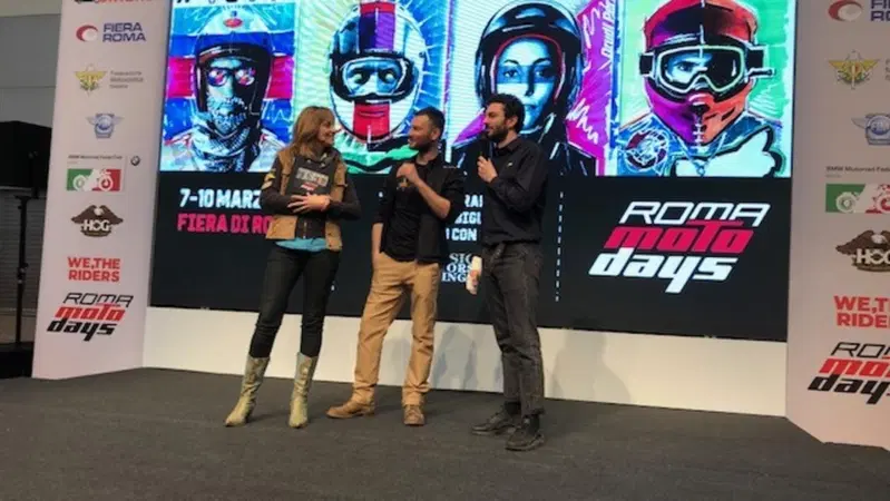 Roma Motodays 2019. Ernesto D'Argenio ospite sul palco Welcome Bikers