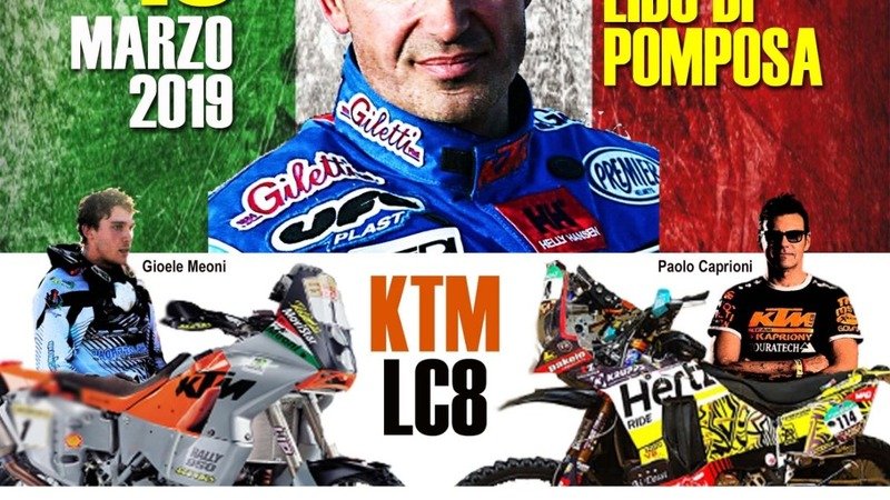 La KTM LC8 di Fabrizio Meoni a Pomposa