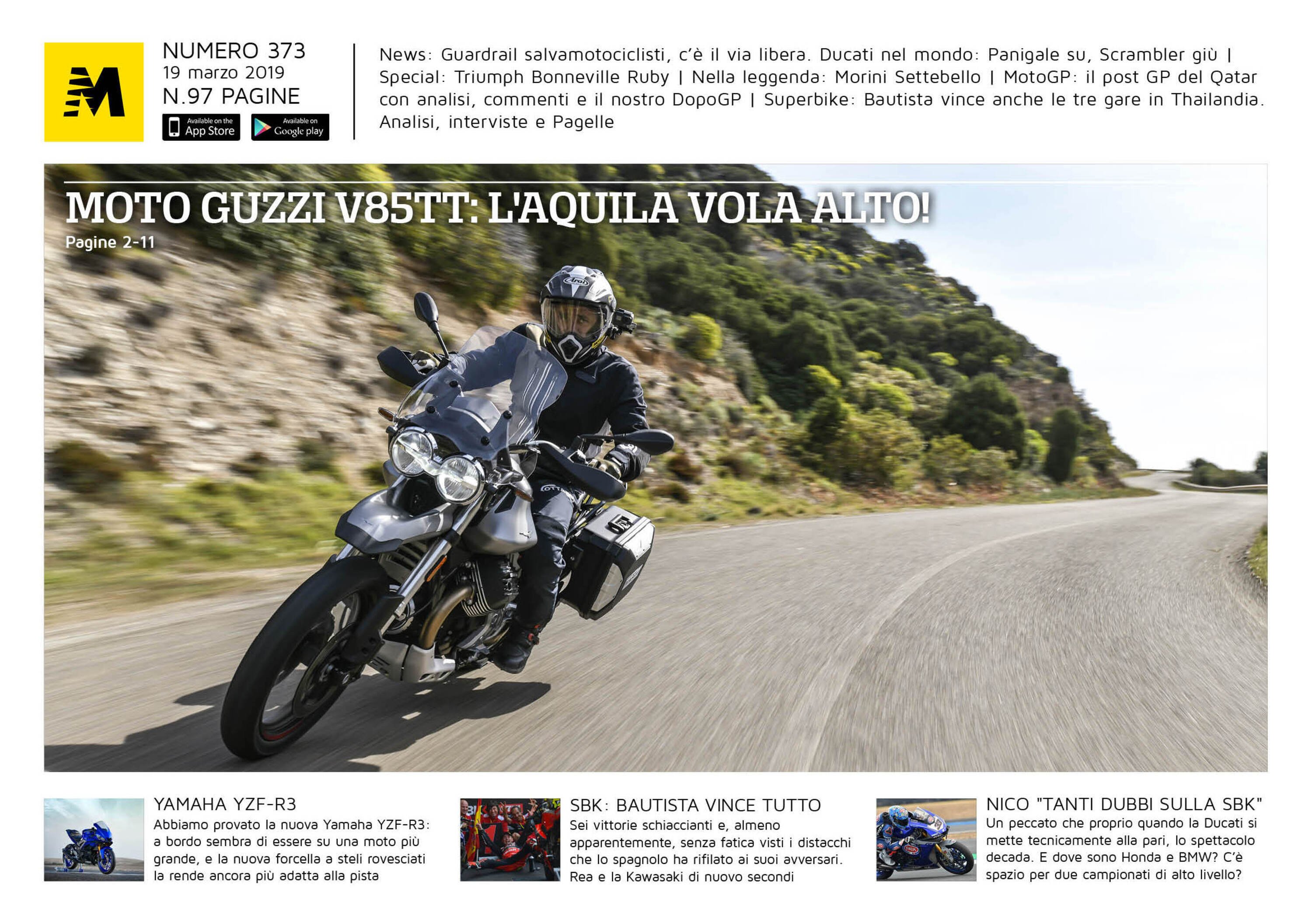 Magazine n&deg; 373, scarica e leggi il meglio di Moto.it 