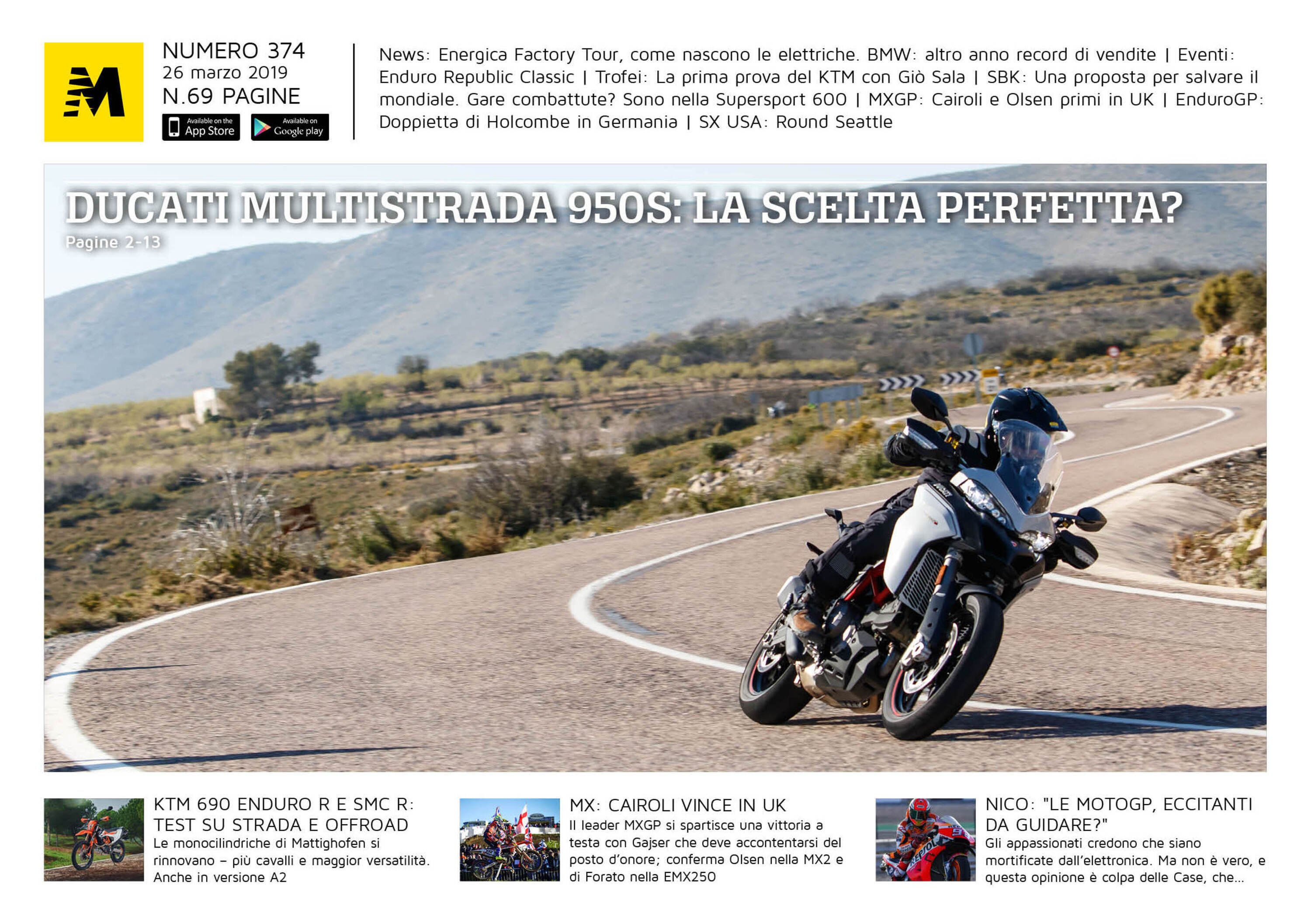 Magazine n&deg; 374, scarica e leggi il meglio di Moto.it 