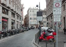 Roma: la Ztl Tridente vietata a moto e scooter 