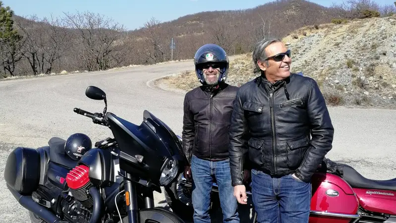  Coppa Milano Sanremo con Nico Cereghini e Chef La Mantia in sella alle Moto Guzzi!