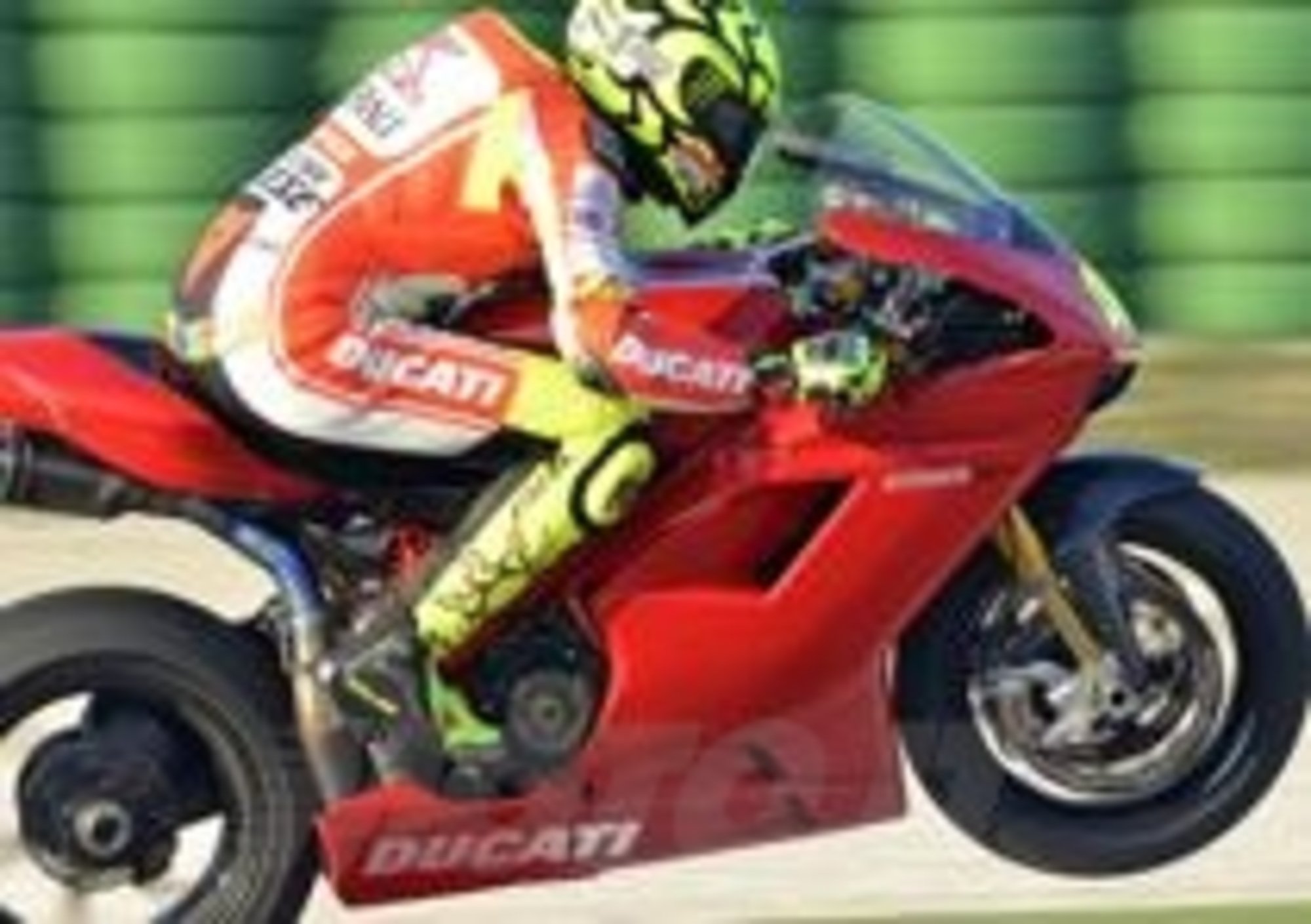 Valentino Rossi a Misano con la Ducati 1198 Superbike!