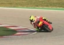 Valentino Rossi a Misano sulla Ducati 1198 Superbike 
