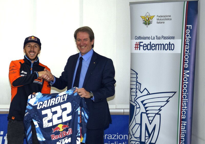 Il presidente con Tony Cairoli