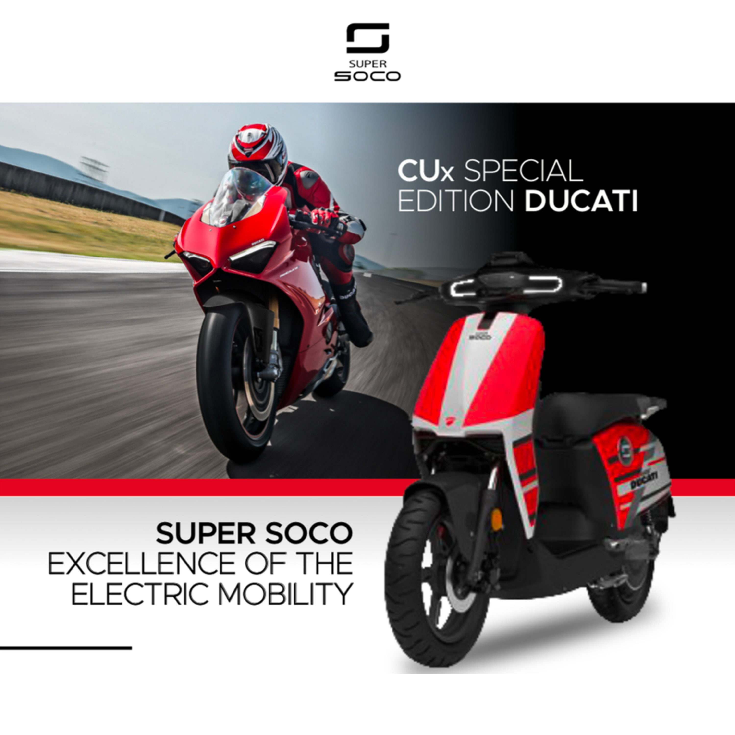Super Soco lancia il CUx Special Edition Ducati