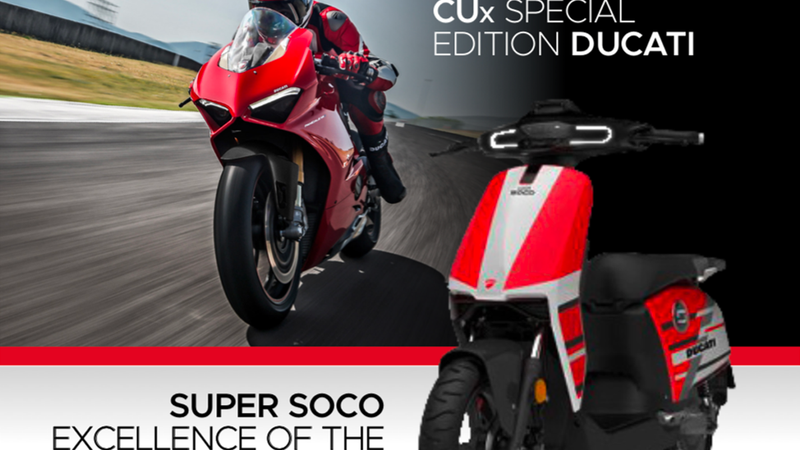 Super Soco lancia il CUx Special Edition Ducati