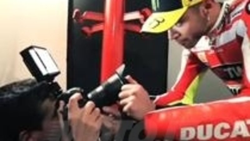 Backstage Shooting Valentino Rossi 
