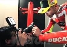 Backstage Shooting Valentino Rossi 