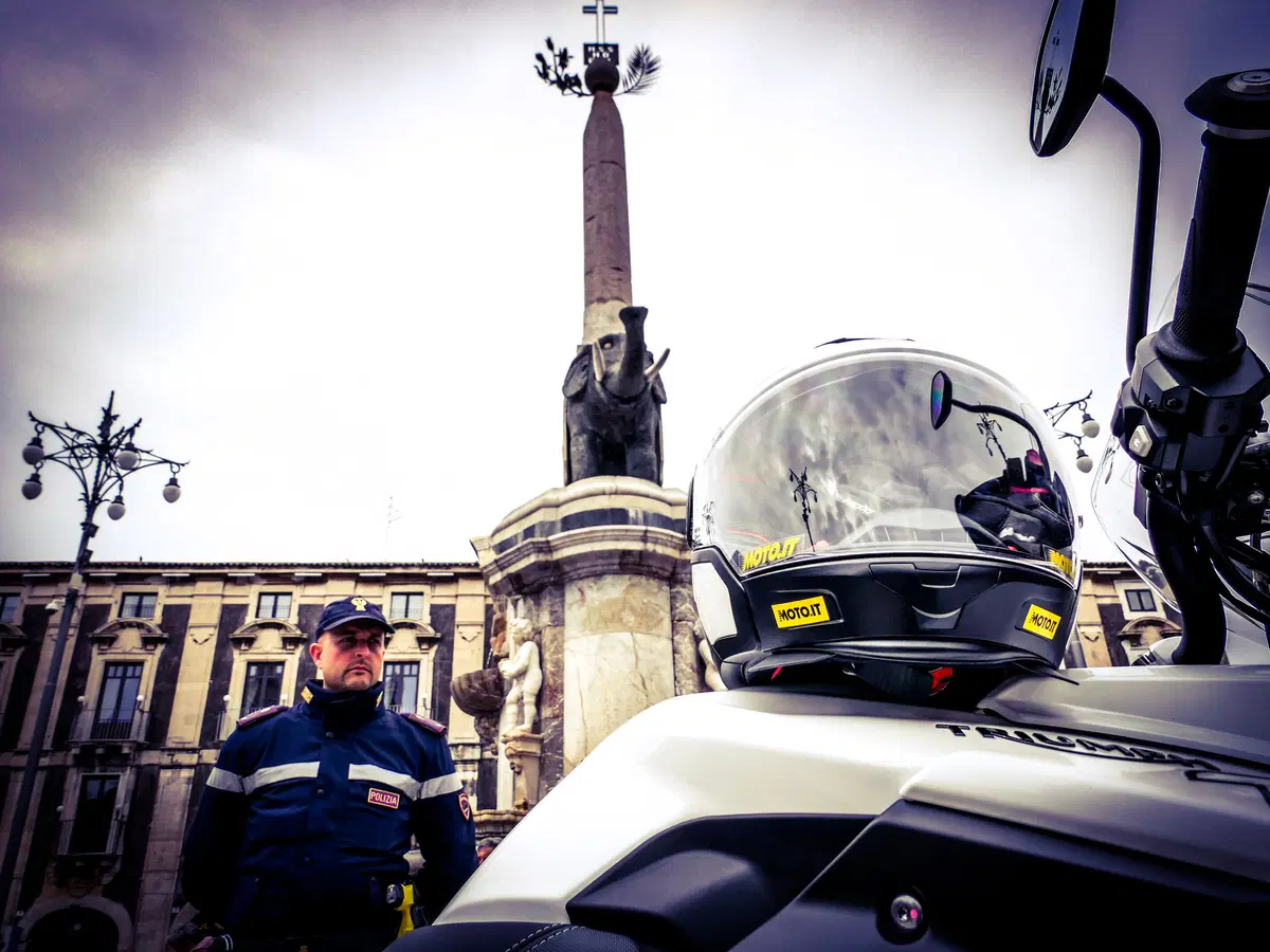 Polizia in azione a Catania