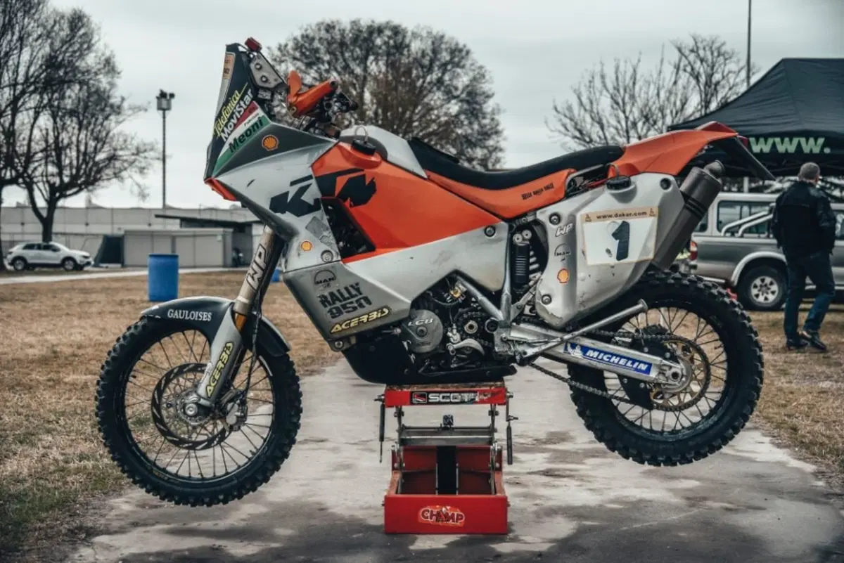 La KTM LC8 950 Rally di Fabrizio e Gioele Meoni