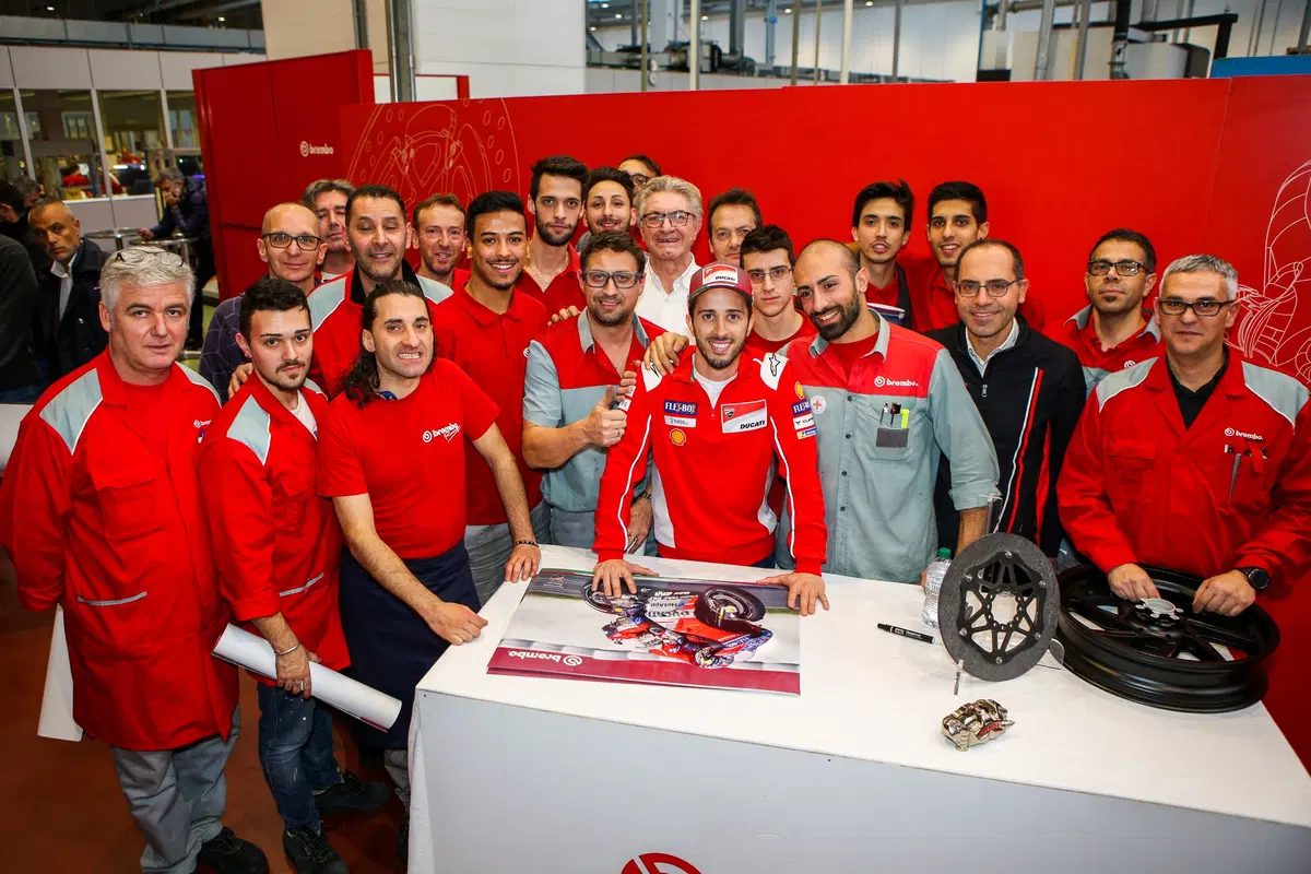 Dovizioso frena forte. Parola di Brembo