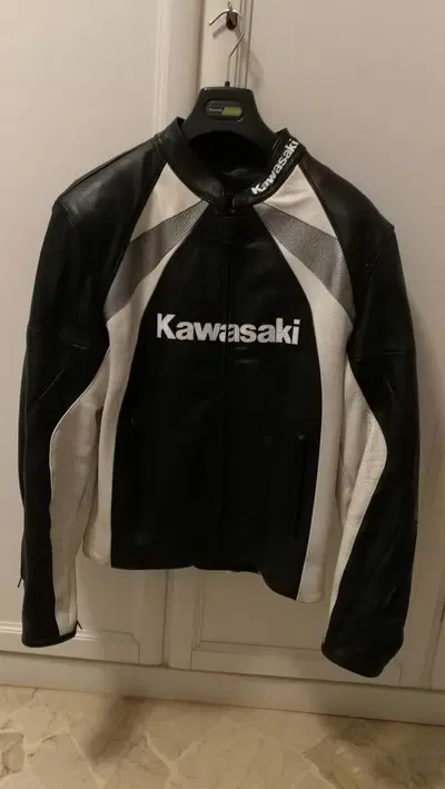 Giubbotto in pelle Kawasaki