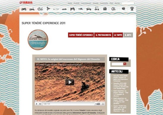 Yamaha-Motor.it: un nuovo sito per un nuovo modo di comunicare