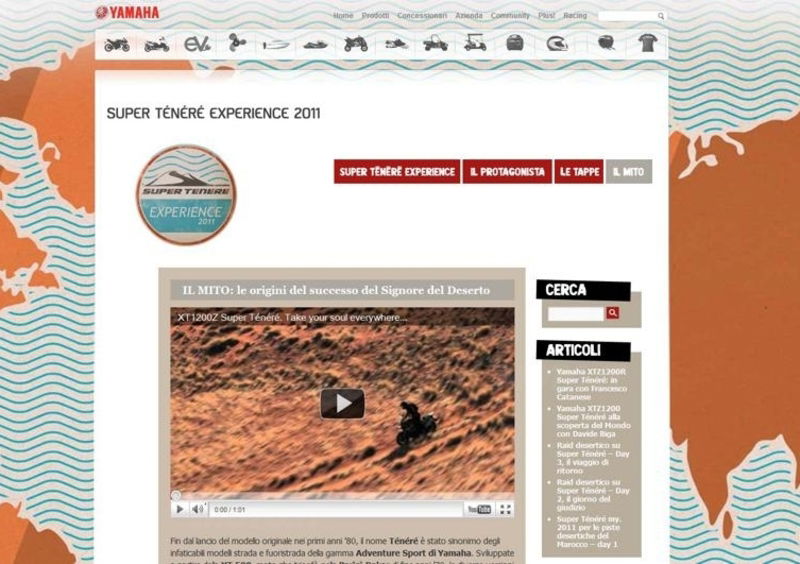 Yamaha-Motor.it: un nuovo sito per un nuovo modo di comunicare