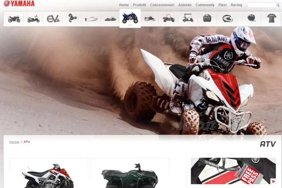 Yamaha-Motor.it: un nuovo sito per un nuovo modo di comunicare (3)