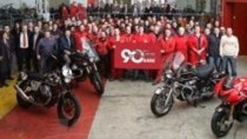 Moto Guzzi: festa grande a Mandello per il 90&deg; anniversario della Casa