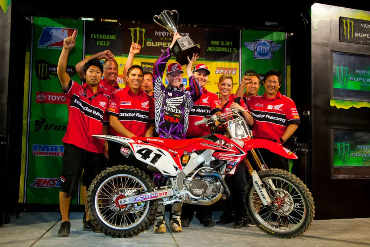 AMA Supercross FIM. A Jacksonville vince Trey Canard (3)