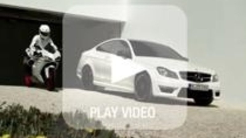 Spot Mercedes AMG, una Ducati 848 dal sound sospetto