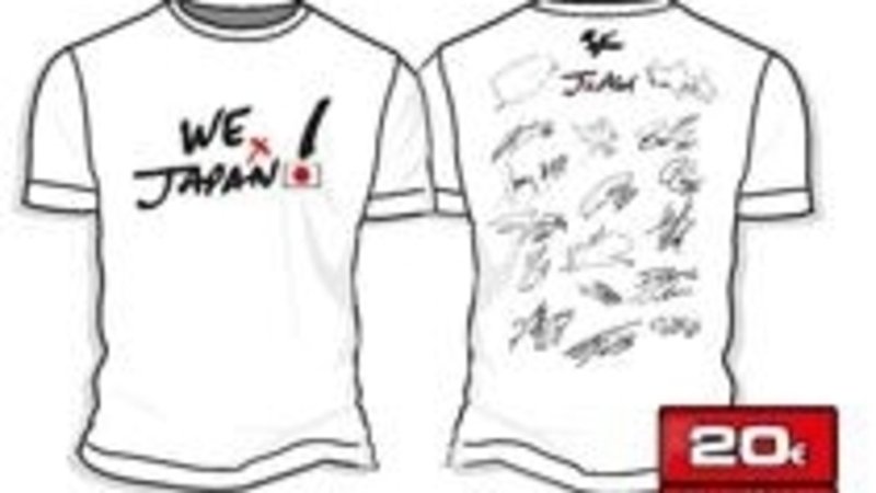 MotoGP, una T-shirt per aiutare il Giappone