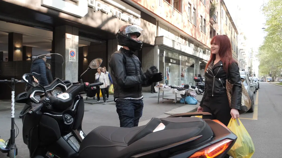 Yamaha XMAX 300 Iron Max Bandertest, la prova interattiva (24)