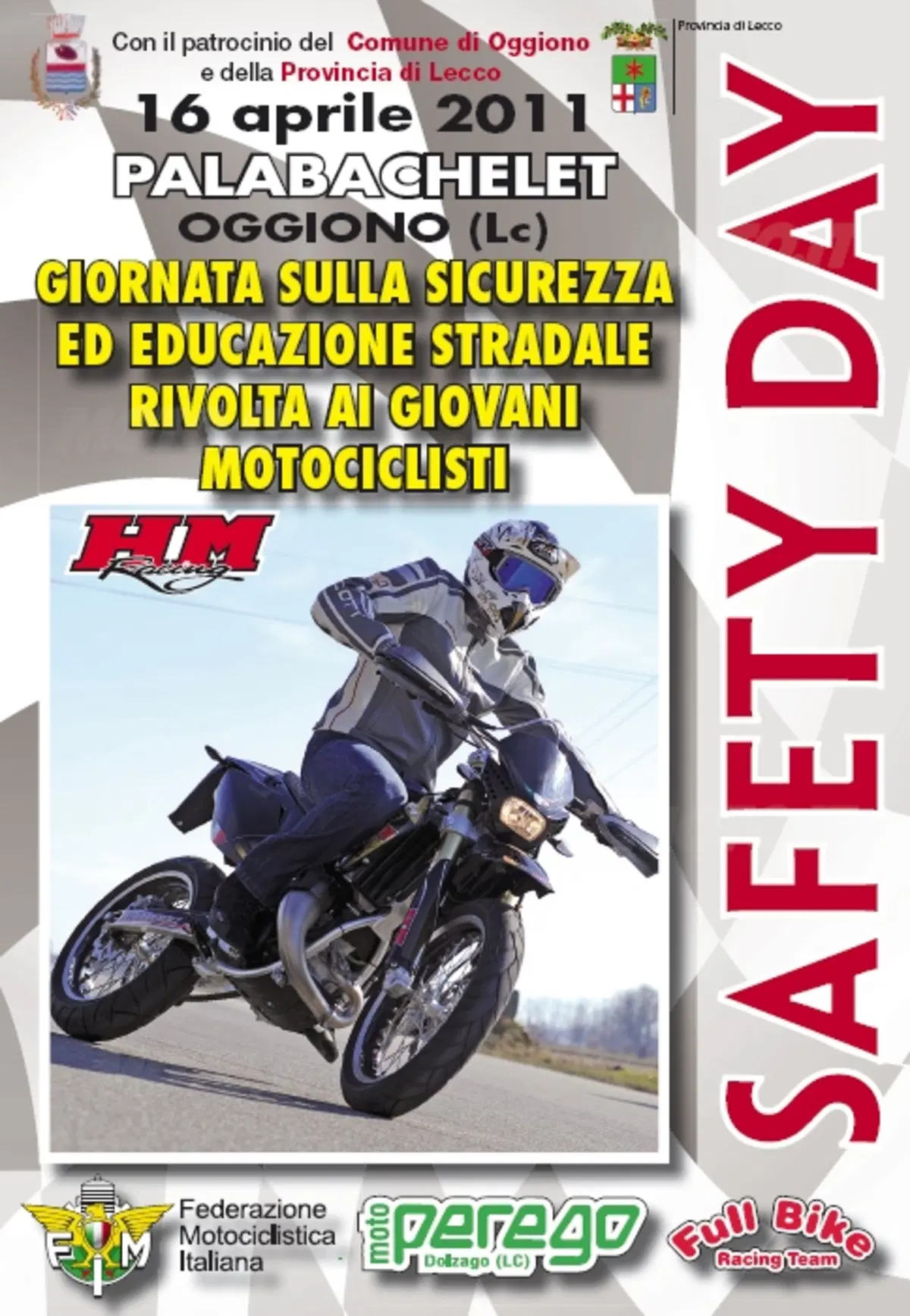 Sabato 16 Aprile ad Oggiono Safety Day