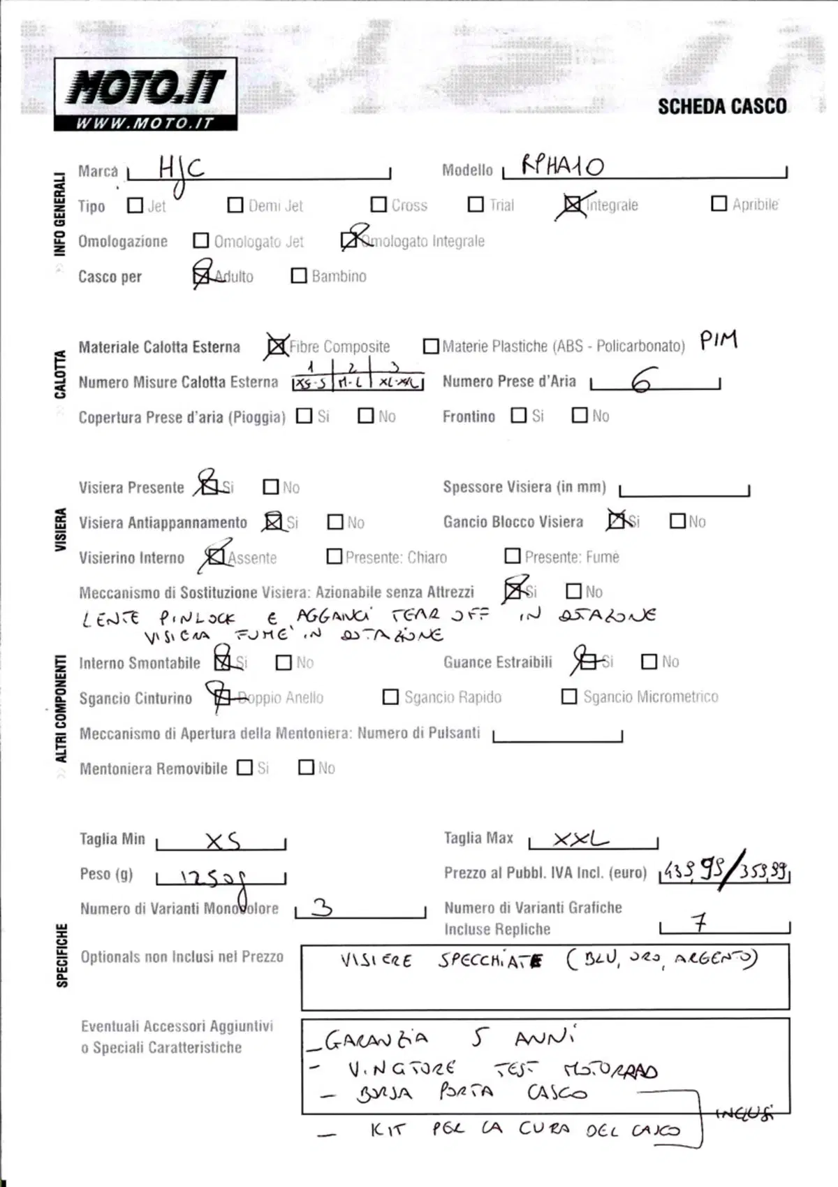 Test caschi. HJC RPHA10 (13)