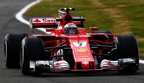 Kimi Raikkonen a Silverstone nel 2017