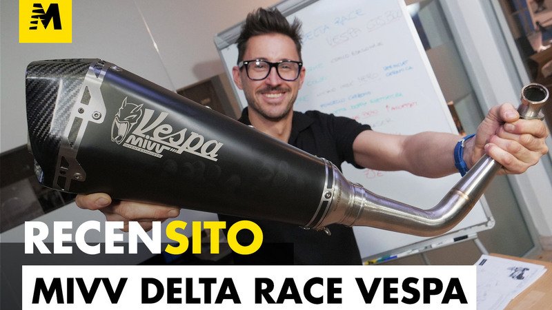 MIVV Delta Race by Andreani. Recensito scarico per Vespa GTS