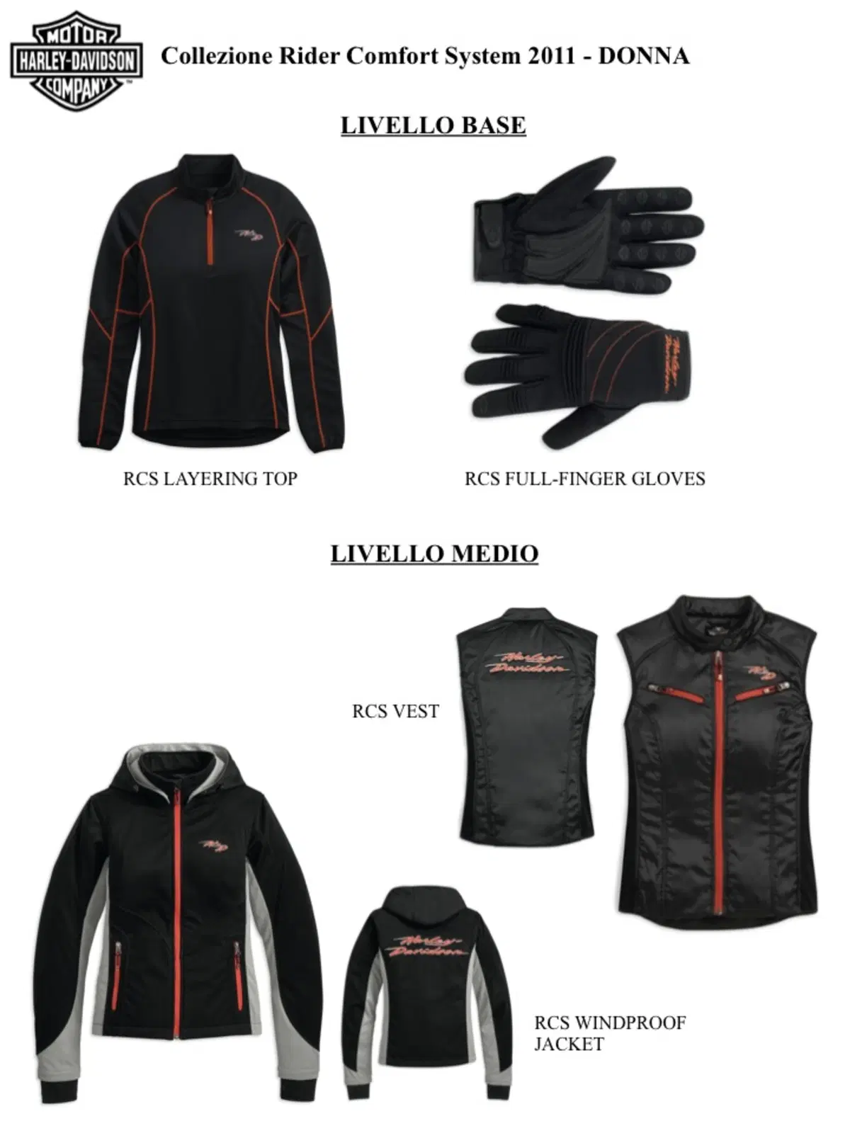 Collezione Harley-Davidson Rider Comfort System Donna