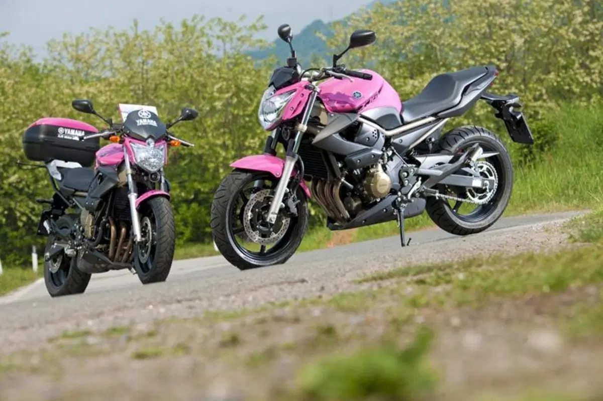 La Yamaha XJ6 in rosa al Giro d'Italia (16)