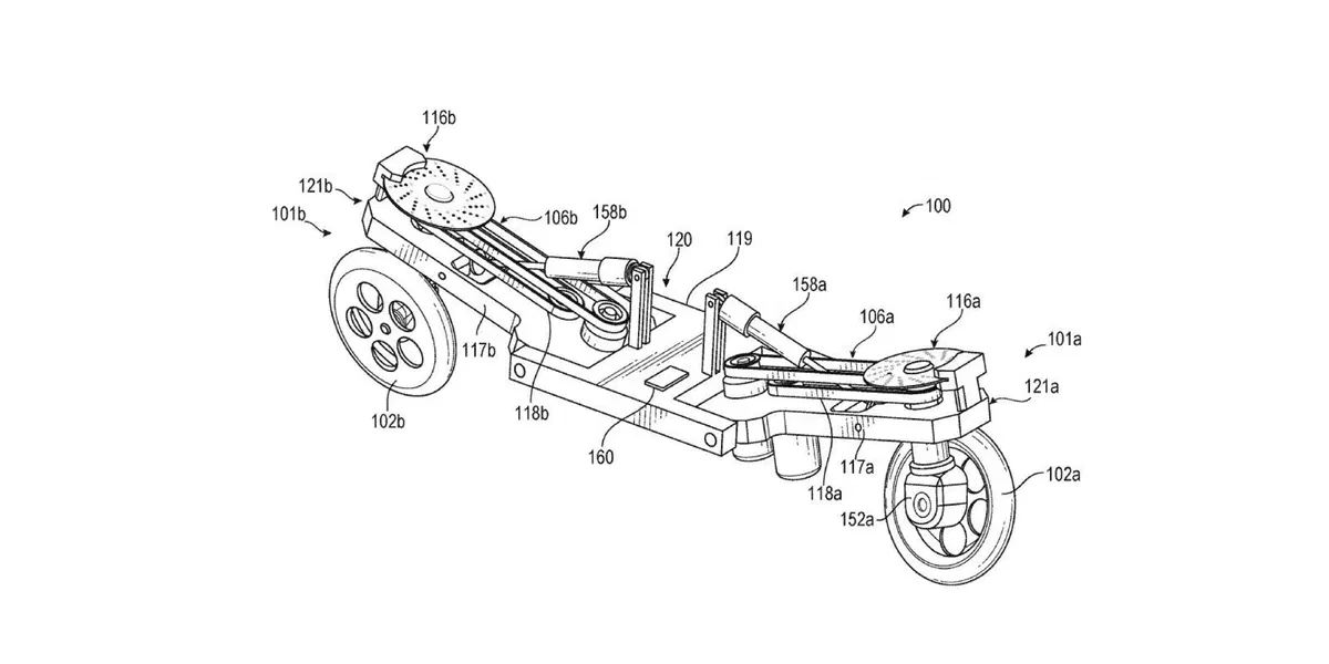 Facebook brevetta un mezzo elettrico robotico a trazione integrale (2)