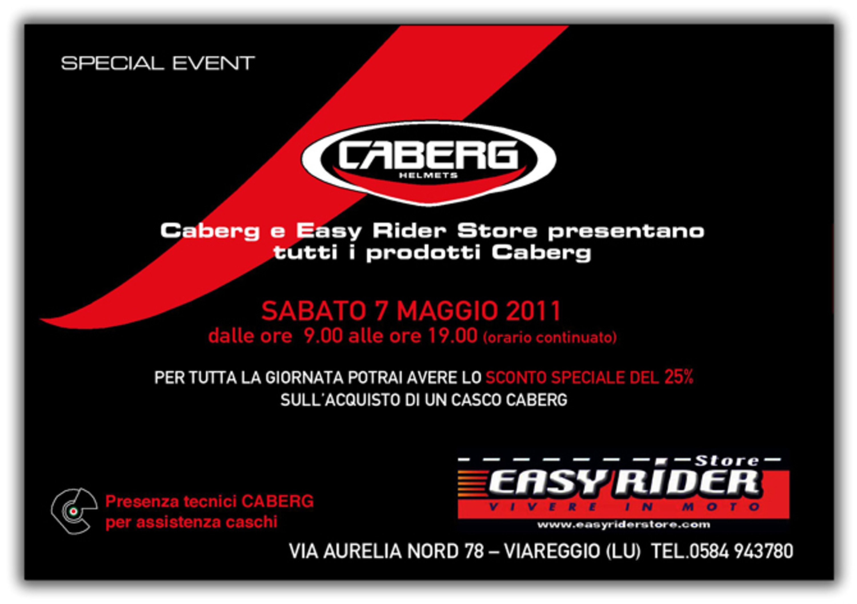 Sabato 7 maggio Caberg Day da Easy Rider a Viareggio
