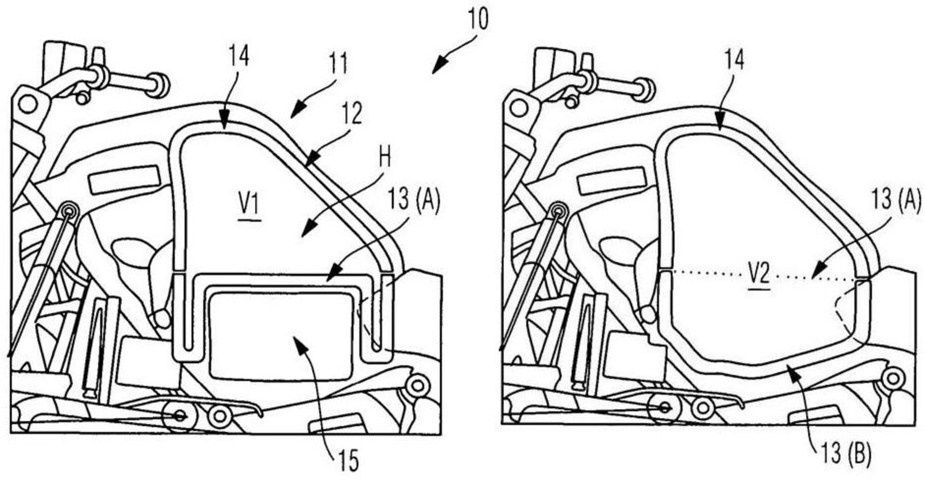 BMW: brevetto per una moto ibrida