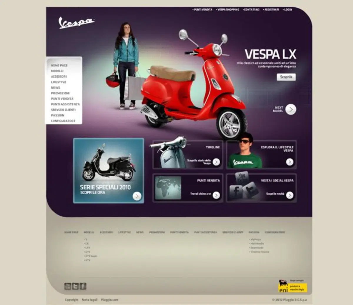 Vespa si aggiudica il Webby Awards 2011
