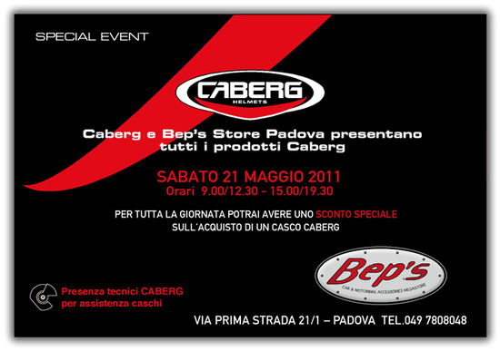 Sabato 21 maggio Caberg Day da Bep's a Padova