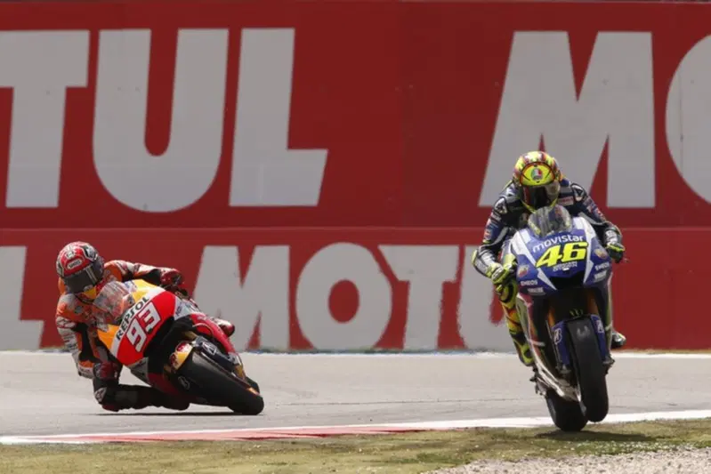 Assen MotoGP 2015, l'ultima variante affrontata da M&aacute;rquez e Rossi