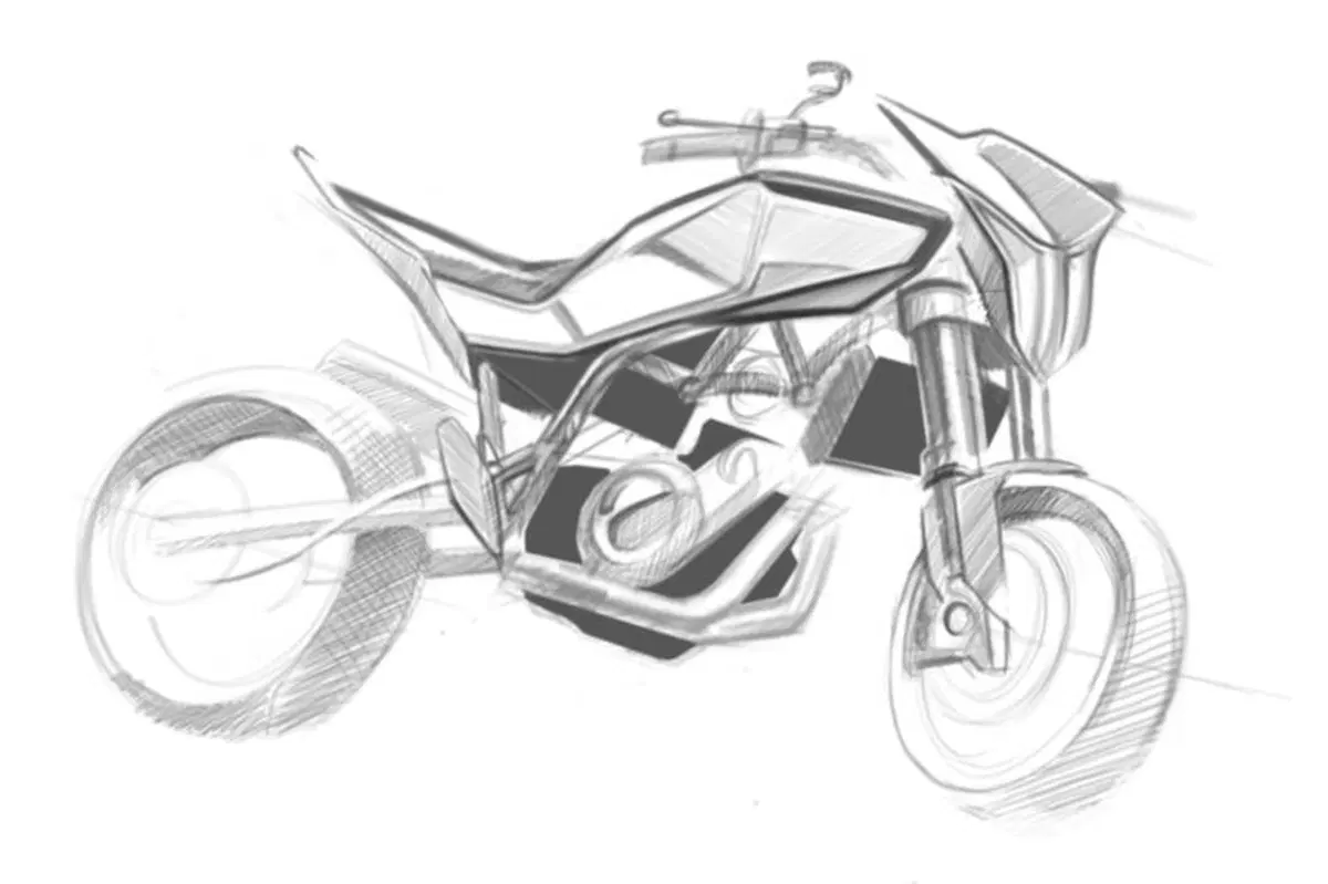 Husqvarna 900. Gli sketch della Supermoto (4)