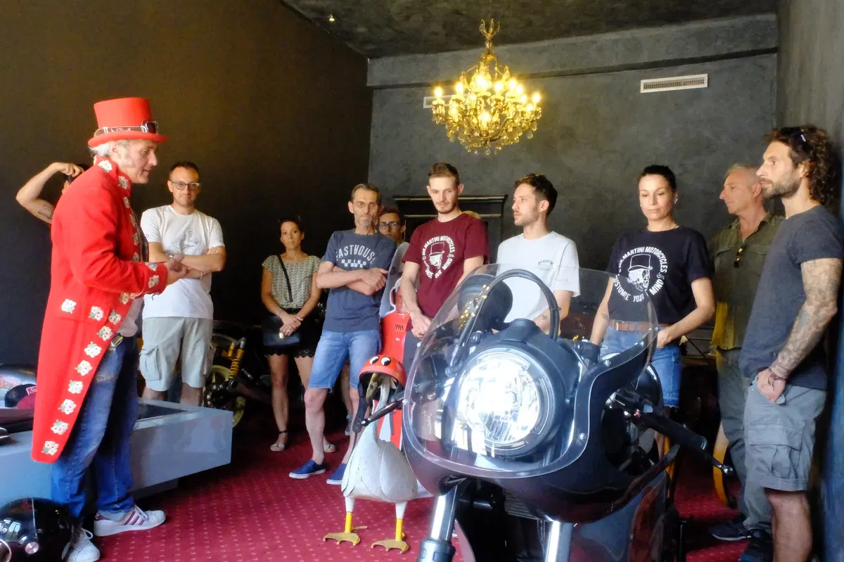 Mr Martini: l'officina, le moto, il ristorante, l'artista