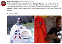 Mandla Maseko, il primo astronauta nero che non volerà mai