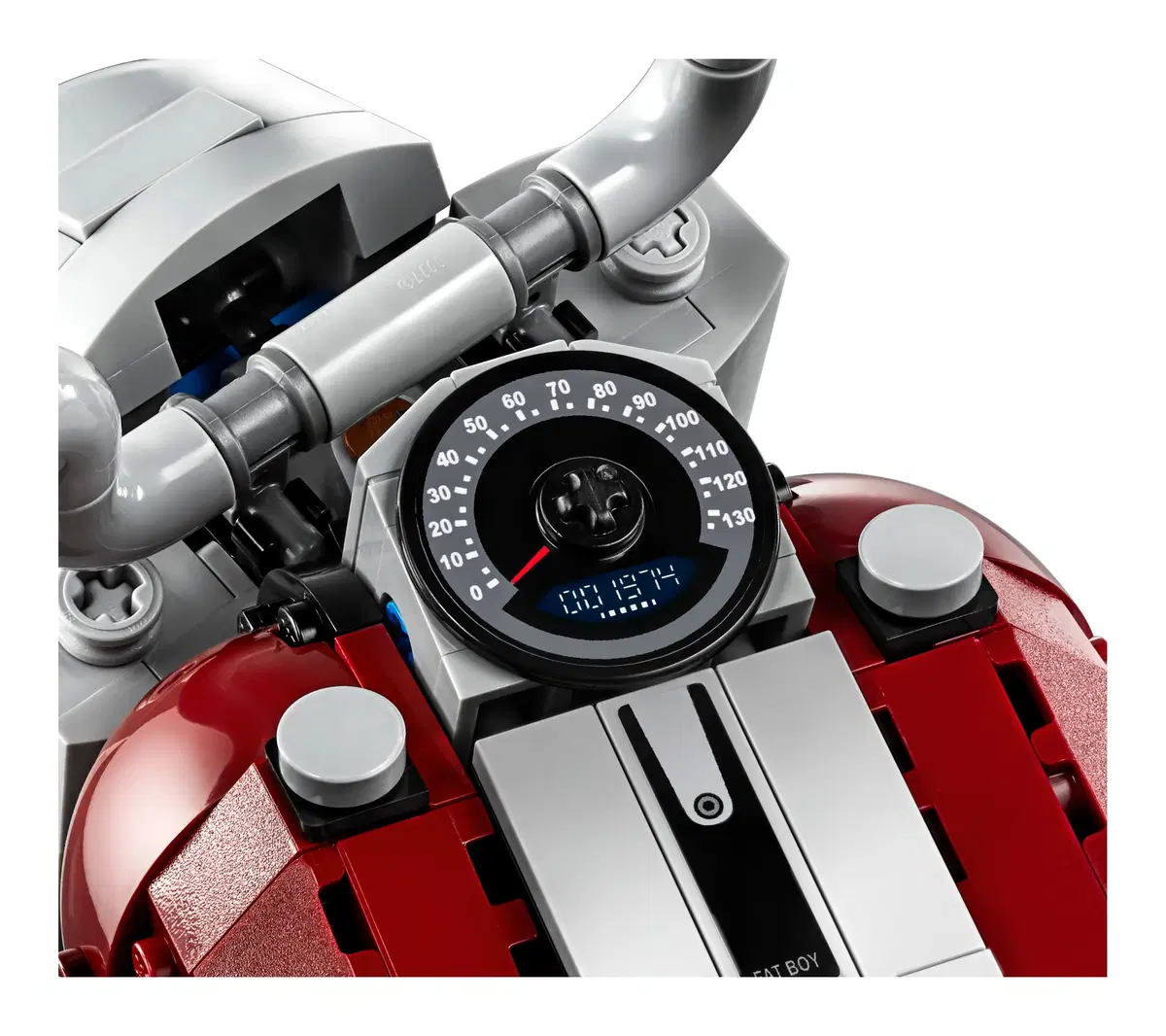 Harley-Davidson Fat Boy. Modello in scala di Lego Creator Expert (5)