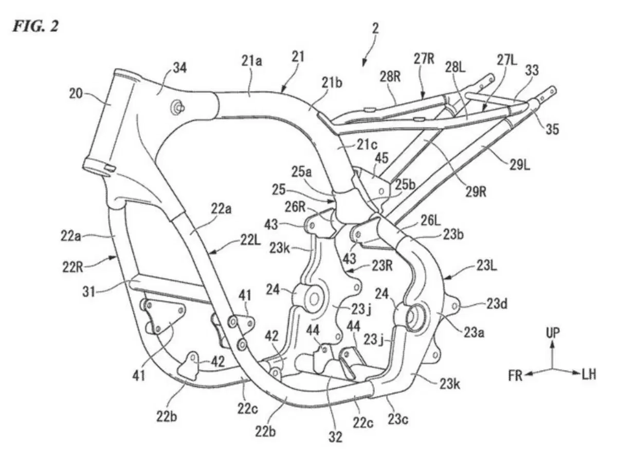 Honda, brevetto di una quattro cilindri raffreddata ad aria: futura CB1100? (3)