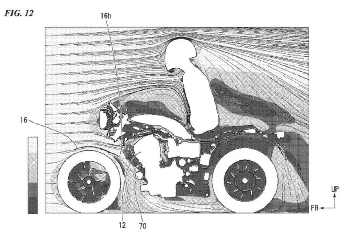Honda, brevetto di una quattro cilindri raffreddata ad aria: futura CB1100? (5)