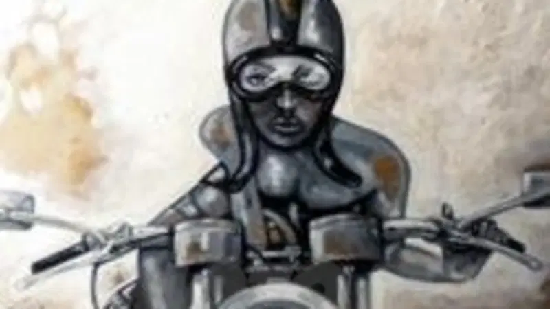 Donne e motori nei quadri di Stefano "Cash" Narra